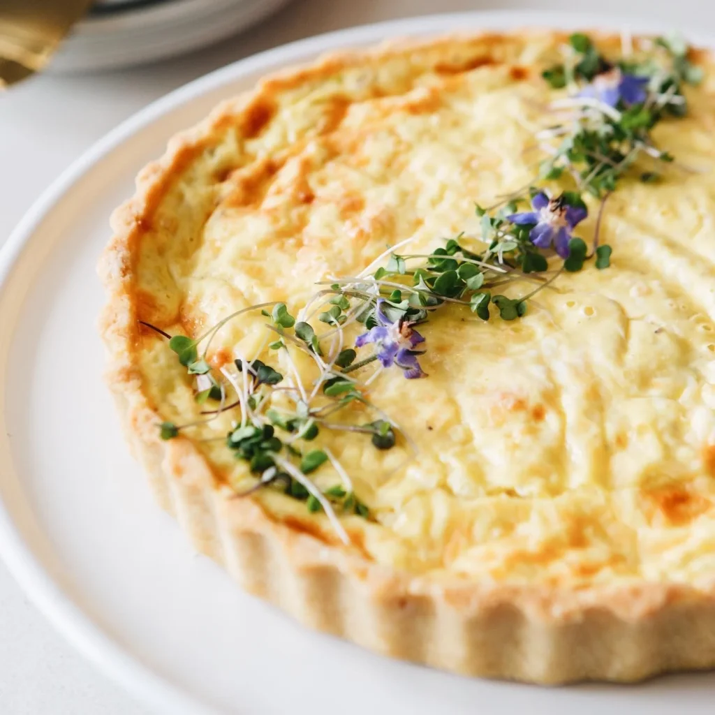 Quiche de alho-poró
